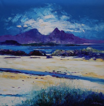 Summerlight Portuairk  looking to Rum 36x36
